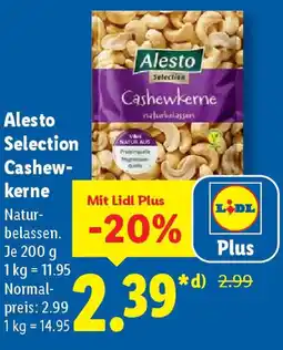 Lidl Alesto Selection Cashewkerne Angebot