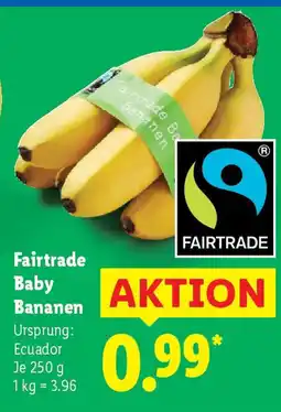 Lidl Fairtrade Baby Bananen Angebot