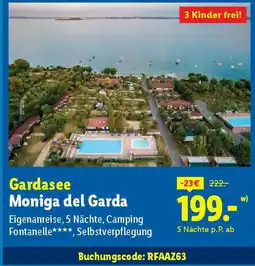 Lidl Gardasee Moniga del Garda Eigenanreise, 5 Nächte Angebot