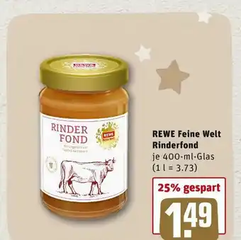 REWE Rewe feine welt rinderfond Angebot