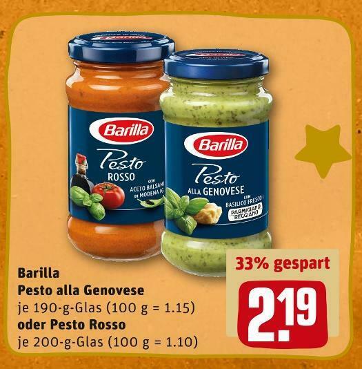 Barilla pesto Angebot bei REWE