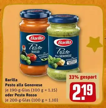 REWE Barilla pesto Angebot