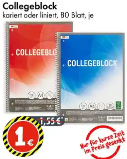 TEDi Collegeblock Angebot