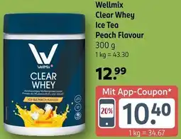 Rossmann Wellmix Clear Whey Ice Tea Peach Flavour Angebot