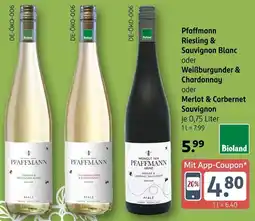 Rossmann Pfaffmann Riesling & Sauvignon Blanc oder Weißburgunder & Chardonnay oder Merlot & Carbernet Sauvignon Angebot
