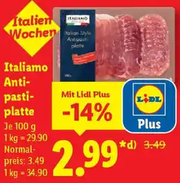 Lidl Italiamo Antipastiplatte Angebot