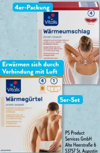 Aldi Süd Vitalis Selbsterwärmende Wärmepads Angebot