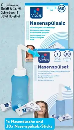 Aldi Süd Vitalis Nasenspül-Set Angebot