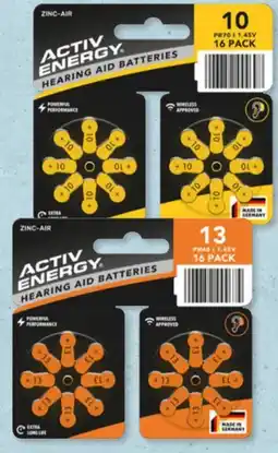 Aldi Süd Activ Energy Hörgerätebatterien Angebot