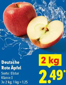 Lidl Deutsche Rote Äpfel Angebot