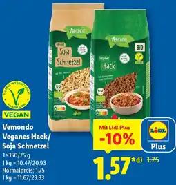 Lidl Vemondo Veganes Hack/ Soja Schnetzel Angebot