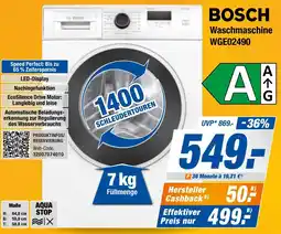 Expert Bening BOSCH Waschmaschine WGE02490 Angebot