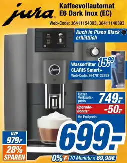Expert Klein jura Kaffeevollautomat E6 Dark Inox (EC) Angebot