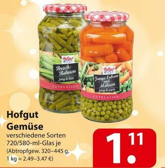 Famila Nord Ost Hofgut gemüse Angebot