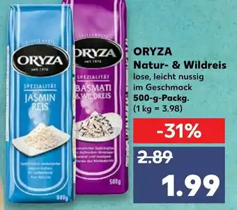 Kaufland Oryza Natur & Wildreis Angebot