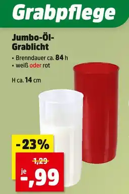 Thomas Philipps Jumbo-öl-grablicht weiß Angebot