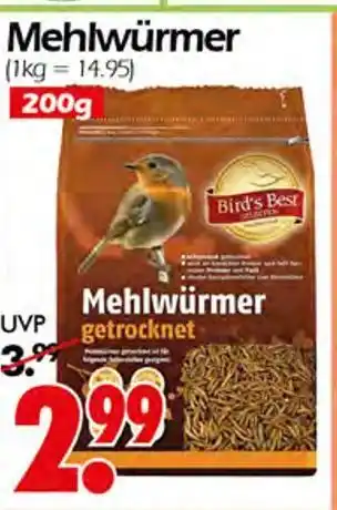 Wreesmann Bird's best mehlwürmer Angebot
