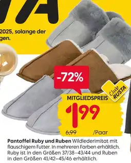 Rusta Pantoffel ruby Angebot