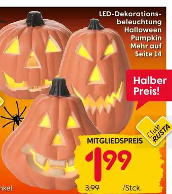 Rusta Led-dekorationsbeleuchtung halloween pumpkin Angebot