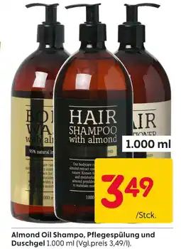 Rusta Almond oil shampo, pflegespülung und duschgel Angebot