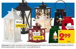 Rusta Laterne mit leds 30 cm Angebot