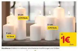 Rusta Blockkerze 9 cm Angebot