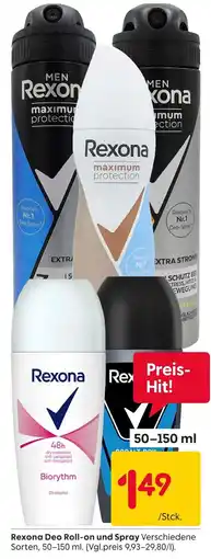 Rusta Rexona deo roll-on Angebot
