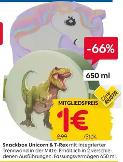 Rusta Snackbox unicorn Angebot