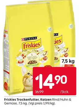 Rusta Purina friskies trockenfutter, katzen rind/huhn & gemüse Angebot