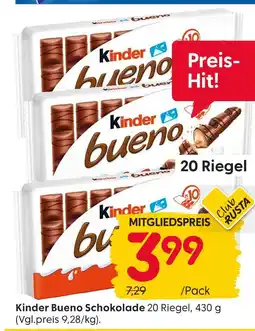 Rusta Kinder bueno schokolade Angebot