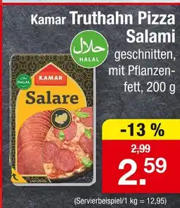 Zimmermann Kamar truthahn pizza salami Angebot