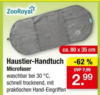 Zimmermann Zooroyal haustier-handtuch microfaser Angebot