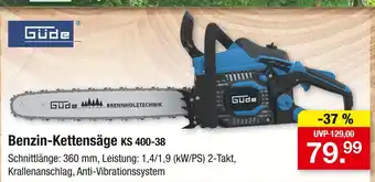 Zimmermann Güde benzin-kettensäge ks 400-38 Angebot
