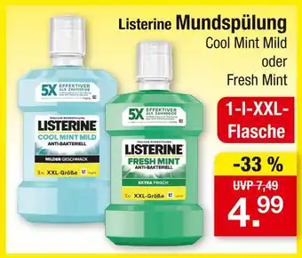 Zimmermann Listerine cool mint mild Angebot