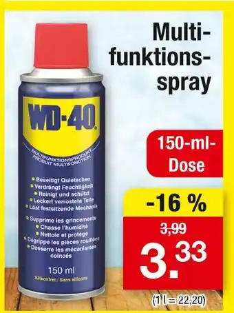 Zimmermann Wd-40 multifunktionsspray Angebot