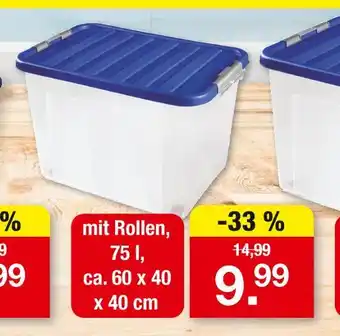 Zimmermann Box mit rollen Angebot