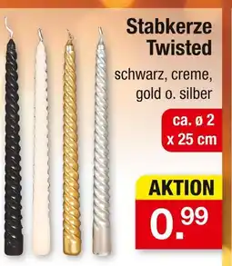 Zimmermann Stabkerze twisted Angebot