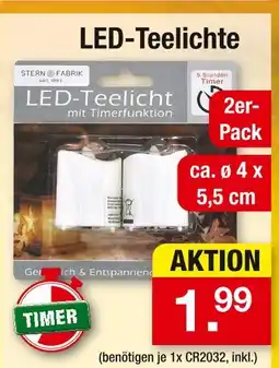 Zimmermann Stern fabrik led-teelichte Angebot
