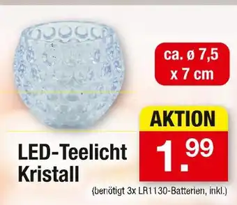 Zimmermann Led-teelicht kristall Angebot