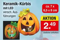 Zimmermann Keramik-kürbis mit led Angebot