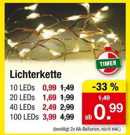 Zimmermann Lichterkette 10 leds Angebot