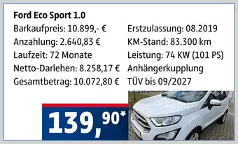 AUTO plus Ford eco sport 1.0 Angebot