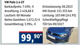 AUTO plus Vw polo 1.4 gt Angebot
