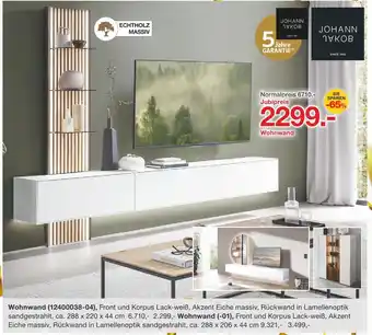 Möbelzentrum Pforzheim Johann jakob wohnwand Angebot