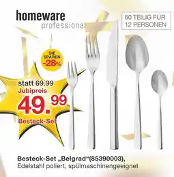 Möbelzentrum Pforzheim Homeware professional besteck-set 'belgrad' Angebot