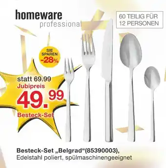 Möbelzentrum Pforzheim Homeware professional besteck-set 'belgrad' Angebot
