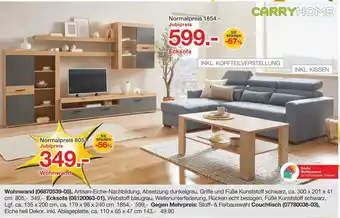 Möbelzentrum Pforzheim Carryhome wohnwand Angebot