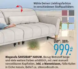 Trends Möbel Megasofa sansibar harum Angebot