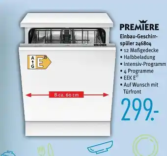 Trends Möbel Premiere einbau-geschirrspüler Angebot