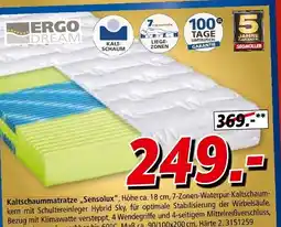 Segmüller Ergo dream kaltschaummatratze „sensolux” Angebot